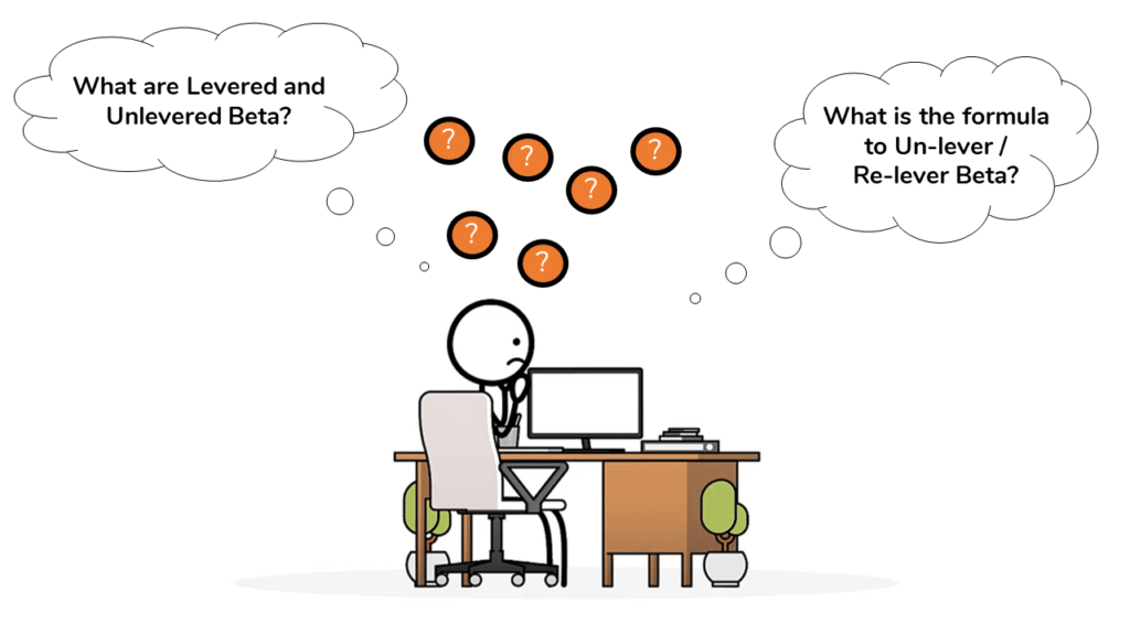 Stick figure confused about Levered and Unlevered Beta