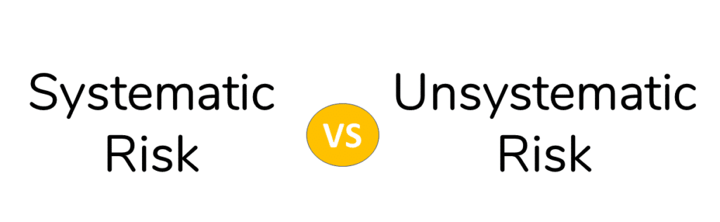 An image showing the contrast between Systematic and Unsystematic Risk