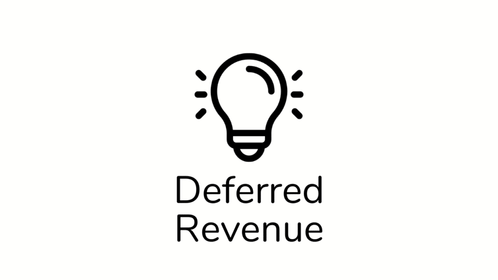 A lightbulb and the text deferred revenue