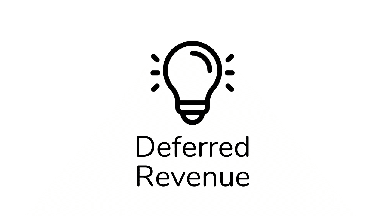 A lightbulb and the text deferred revenue