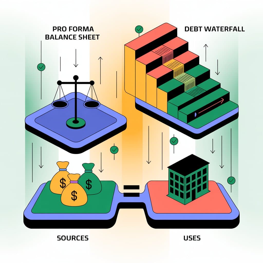 LBO Big Three Visualized Diagram