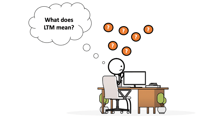 A stick figure confused about the meaning of the term LTM